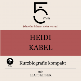 Hörbuch Heidi Kabel: Kurzbiografie kompakt  - Autor 5 Minuten   - gelesen von Lea Pfeiffer