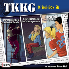 Hörbuch TKKG Krimi-Box 10 (Folgen 135/144/158)  - Autor André Minninger   - gelesen von TKKG.
