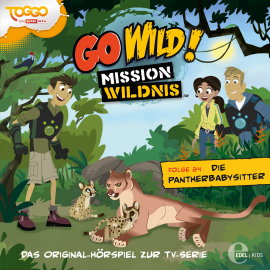 Hörbuch Die Pantherbabysitter (Go Wild - Mission Wildnis 24)  - Autor Andreas Lueck   - gelesen von Schauspielergruppe