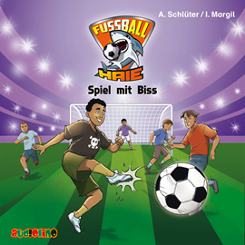 Hörbuch Spiel mit Biss (Fußball-Haie 5)  - Autor Andreas Schlüter;Irene Margil   - gelesen von Fjodor Olev