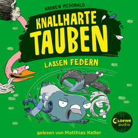 Hörbuch Knallharte Tauben lassen Federn (Band 2)  - Autor Andrew McDonald   - gelesen von Matthias Keller