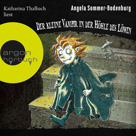 Hörbuch Der kleine Vampir in der Höhle des Löwen - Der kleine Vampir, Band 10 (Ungekürzt)  - Autor Angela Sommer-Bodenburg   - gelesen von Katharina Thalbach