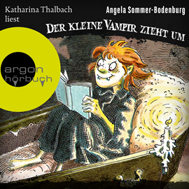 Hörbuch Der kleine Vampir zieht um (Der kleine Vampir 2)  - Autor Angela Sommer-Bodenburg   - gelesen von Katharina Thalbach