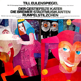 Hörbuch Anke Beckert, Gebrüder Grimm - Till Eulenspiegel / Der gestiefelte Kater / Die Bremer Stadtmusikanten / Rumpelstilzchen  - Autor Anke Beckert, Gebrüder Grimm   - gelesen von Schauspielergruppe