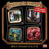 Hörbuch Box 5 (Sherlock Holmes - Die geheimen Fälle des Meisterdetektivs Folgen 15, 16, 17, 18)  - Autor Arthur Conan Doyle.   - gelesen von Schauspielergruppe