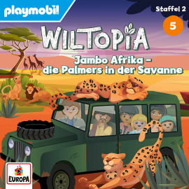 Hörbuch Wiltopia - Folge 5: Jambo Afrika! - Die Palmers in der Savanne (Staffel 2 - Afrika)  - Autor Barbara Minden   - gelesen von Schauspielergruppe