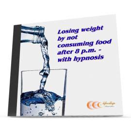 Hörbuch Losing weight by not consuming food after 8 p.m. - with hypnosis  - Autor Bauer, Michael   - gelesen von Bauer, Carina