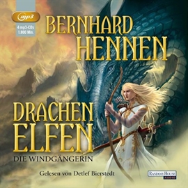 Hörbuch Drachenelfen - Die Windgängerin (Teil 2)  - Autor Bernhard Hennen   - gelesen von Detlef Bierstedt