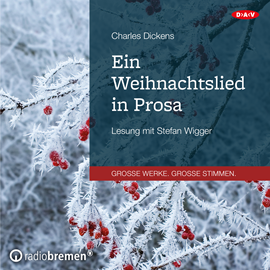 Hörbuch Ein Weihnachtslied in Prosa   - Autor Charles Dickens   - gelesen von Stefan Wigger