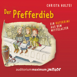 Hörbuch Der Pfefferdieb - Ein Ratekrimi aus dem Mittelalter (Ungekürzt)  - Autor Christa Holtei   - gelesen von Thomas Piper