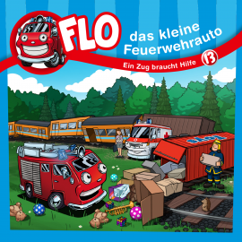 Hörbuch Ein Zug braucht Hilfe - Flo, das kleine Feuerwehrauto (13)  - Autor Christian Mörken   - gelesen von Olaf Baden