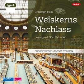 Hörbuch Weiskerns Nachlass  - Autor Christoph Hein   - gelesen von Götz Schubert