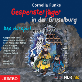 Hörbuch Gespensterjäger in der Gruselburg  - Autor Cornelia Funke   - gelesen von Schauspielergruppe