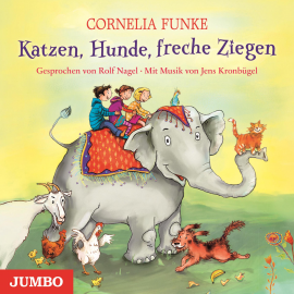 Hörbuch Katzen, Hunde, freche Ziegen  - Autor Cornelia Funke   - gelesen von Rolf Nagel