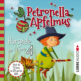 Hörbuch Petronella Apfelmus, Teil 4: Verhexte Bäckerei, Das Band der Freundschaft, Hexengeburtstag, Aufprall mit Folgen  - Autor Cornelia Neudert   - gelesen von Schauspielergruppe