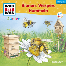 Hörbuch WAS IST WAS Junior Hörspiel. Bienen, Wespen, Hummeln  - Autor Daniela Wakonigg   - gelesen von Schauspielergruppe