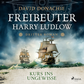 Hörbuch Kurs ins Ungewisse (Freibeuter Harry Ludlow, Band 3)  - Autor David Donachie   - gelesen von Sebastian Dunkelberg