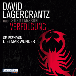 Hörbuch Verfolgung  - Autor David Lagercrantz   - gelesen von Dietmar Wunder