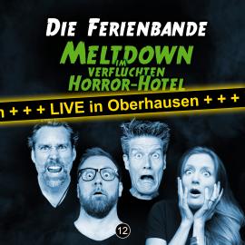 Hörbuch Die Ferienbande, Meltdown im verfluchten Horror Hotel (Live in Oberhausen)  - Autor Die Ferienbande   - gelesen von Schauspielergruppe
