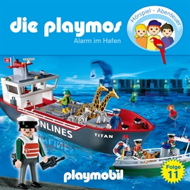Hörbuch Alarm im Hafen (Die Playmos 11)  - Autor Simon X. Rost;Florian Fickel   - gelesen von Schauspielergruppe