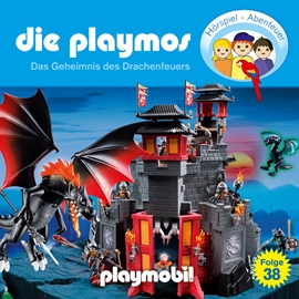 Hörbuch Das Geheimnis des Drachenfeuers (Die Playmos 38)  - Autor Simon X. Rost;Florian Fickel   - gelesen von Schauspielergruppe
