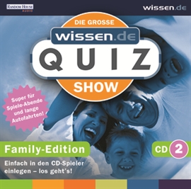 Hörbuch Die große wissen.de Quizshow - Familienquiz Vol. 2  - Autor Diverse   - gelesen von Jürgen Karney