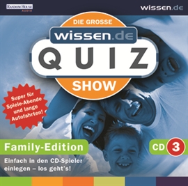 Hörbuch Die große wissen.de Quizshow - Familienquiz Vol. 3  - Autor Diverse   - gelesen von Jürgen Karney