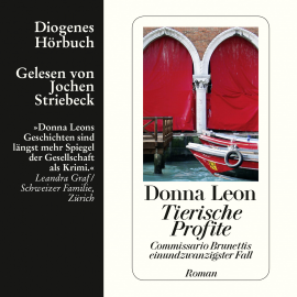 Hörbuch Tierische Profite  - Autor Donna Leon   - gelesen von Jochen Striebeck