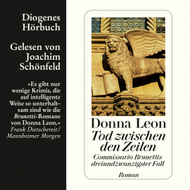 Hörbuch Tod zwischen den Zeilen  - Autor Donna Leon   - gelesen von Joachim Schönfeld