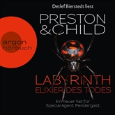 Hörbuch Labyrinth - Elixier des Todes  - Autor Douglas Preston;Lincoln Child   - gelesen von Detlef Bierstedt