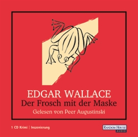 Hörbuch Der Frosch mit der Maske  - Autor Edgar Wallace   - gelesen von Peer Augustinski