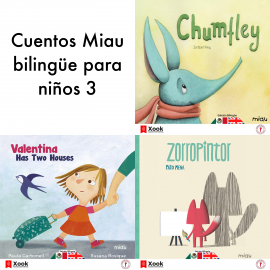 Hörbuch Cuentos Miau bilingüe para niños 3  - Autor Ediciones Jaguar   - gelesen von Schauspielergruppe