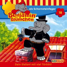 Hörbuch Benjamin Blümchen, Folge 18: Benjamin als Schornsteinfeger  - Autor Elfie Donnelly   - gelesen von Schauspielergruppe