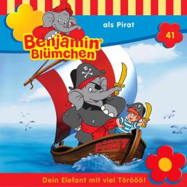 Hörbuch Benjamin Blümchen, Folge 41: Benjamin als Pirat  - Autor Elfie Donnelly   - gelesen von Schauspielergruppe