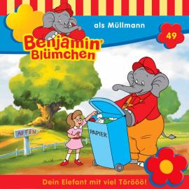 Hörbuch Benjamin Blümchen, Folge 49: Benjamin als Müllmann  - Autor Elfie Donnelly   - gelesen von Schauspielergruppe