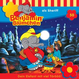 Hörbuch Benjamin Blümchen, Folge 50: Benjamin als Sheriff  - Autor Elfie Donnelly   - gelesen von Schauspielergruppe