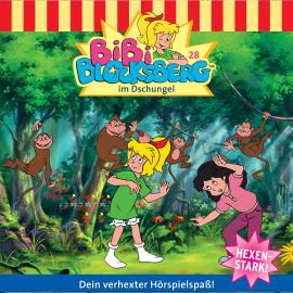 Hörbuch Bibi Blocksberg, Folge 28: Bibi im Dschungel  - Autor Elfie Donnelly   - gelesen von Schauspielergruppe