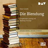 Hörbuch Die Blendung  - Autor Elias Canetti   - gelesen von Matthias Ponnier