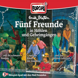 Hörbuch 3er-Box: Fünf Freunde in Höhlen und Geheimgängen  - Autor Enid Blyton   - gelesen von Fünf Freunde.
