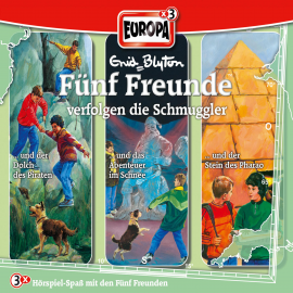 Hörbuch 3er-Box: Fünf Freunde verfolgen die Schmuggler (Folgen 42/59/63)  - Autor Enid Blyton   - gelesen von Fünf Freunde.