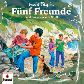 Hörbuch Folge 119: Fünf Freunde und das versunkene Schiff  - Autor Enid Blyton   - gelesen von N.N.