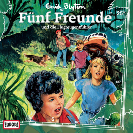 Hörbuch Folge 25: Fünf Freunde und die Flugzeugentführer  - Autor Enid Blyton  