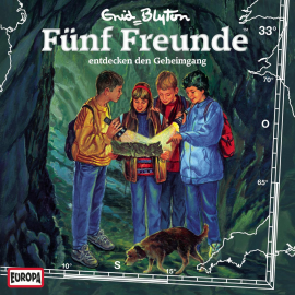 Hörbuch Folge 33: Fünf Freunde entdecken den Geheimgang  - Autor Enid Blyton   - gelesen von Fünf Freunde.