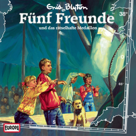 Hörbuch Folge 38: Fünf Freunde und das rätselhafte Medaillon  - Autor Enid Blyton   - gelesen von Fünf Freunde.