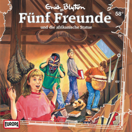 Hörbuch Folge 58: Fünf Freunde und die afrikanische Statue  - Autor Enid Blyton  