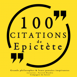 Hörbuch 100 citations d'Epictète  - Autor Epictète   - gelesen von Patrick Blandin