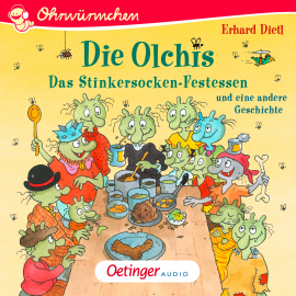 Hörbuch Die Olchis. Das Stinkersocken-Festessen und eine weitere Geschichte  - Autor Erhard Dietl   - gelesen von Robin Brosch