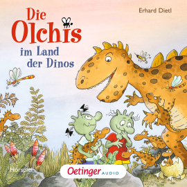 Hörbuch Die Olchis im Land der Dinos  - Autor Erhard Dietl   - gelesen von Schauspielergruppe