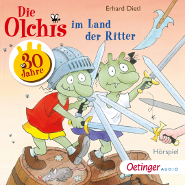 Hörbuch Die Olchis im Land der Ritter  - Autor Erhard Dietl   - gelesen von Schauspielergruppe