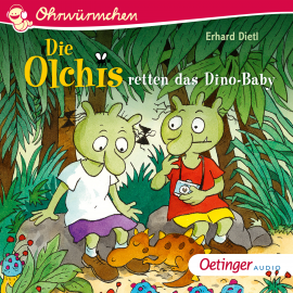 Hörbuch Die Olchis retten das Dino-Baby  - Autor Erhard Dietl   - gelesen von Robin Brosch